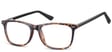 Okulary Zerówki klasyczne oprawy Sunoptic CP153A panterkowe, flex