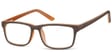 Okulary Zerówki oprawki Sunoptic CP157H brązowe