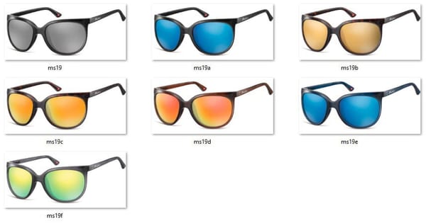 Damskie muchy okulary MS19C przeciwsloneczne lustra