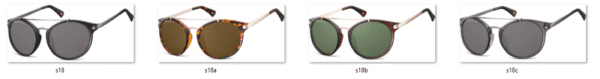 Muchy okulary przeciwsłoneczne MONTANA S18B brązowe 