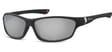 Okulary dziecięce sportowe Unisex czarne matowe lustrzane CS90A