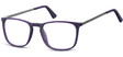 Okulary oprawki zerówki korekcyjne nerdy Unisex Sunoptic AC25E ciemnofioletowe