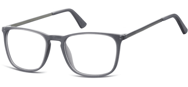 Okulary oprawki zerówki korekcyjne nerdy Unisex Sunoptic AC25F ciemnoszare