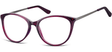 Okulary oprawki zerówki korekcyjne Kocie Unisex Sunoptic AC27D ciemnoczerwone