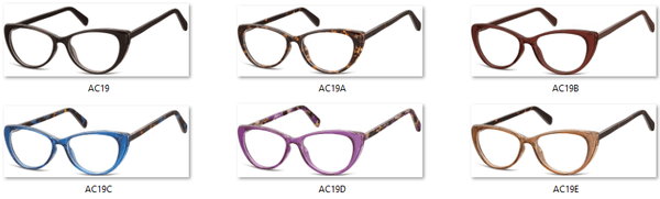 Okulary oprawki zerówki korekcyjne Kocie Oczy Sunoptic AC19