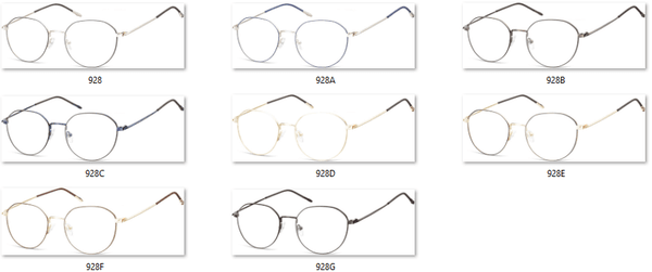 Lenonki Okulary oprawki optyczne 928D złote