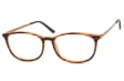 Okulary oprawki korekcyjne Nerdy zerówki Sunoptic CP143G brązowe-imitacja drewna