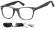 Okulary oprawki zerówki korekcyjne Nerdy Flex Sunoptic AC15B szare