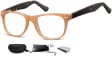 Okulary oprawki zerówki korekcyjne Nerdy Flex Sunoptic AC15F brązowe + panterka