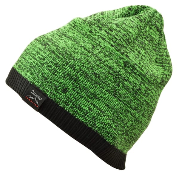 Męska Zimowa Czapka Zielono-czarna z polarem - L/XL TOMORROW ST-511