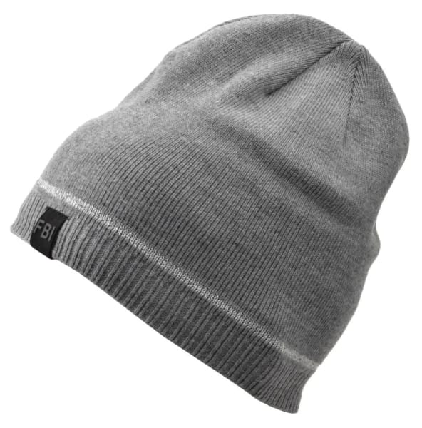Męska Zimowa Czapka Szara z polarem - L/XL FBI ST-533