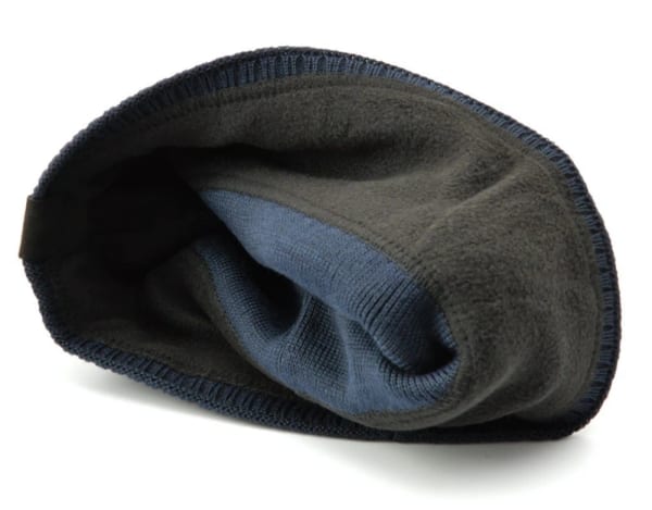 Męska Zimowa Czapka Granatowa z polarem - L/XL FBI ST-533A