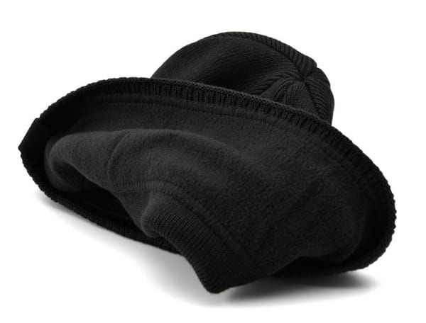 Męska Zimowa Czapka Czarna z polarem - L/XL FBI ST-533B