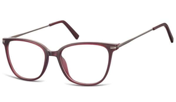 Okulary oprawki zerówki korekcyjne Nerdy Unisex Sunoptic AC26D bordowe
