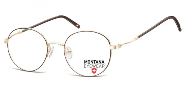 Lenonki okulary  Oprawki optyczne MM598E brązowo-złote
