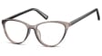 Oprawki korekcyjne okulary  Kocie Oczy zerówki Sunoptic CP127D jasnoszare
