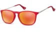 Okulary dziecięce nerdy Unisex lustrzanki matowe CS72B