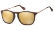 Okulary dziecięce nerdy Unisex lustrzanki matowe CS72D
