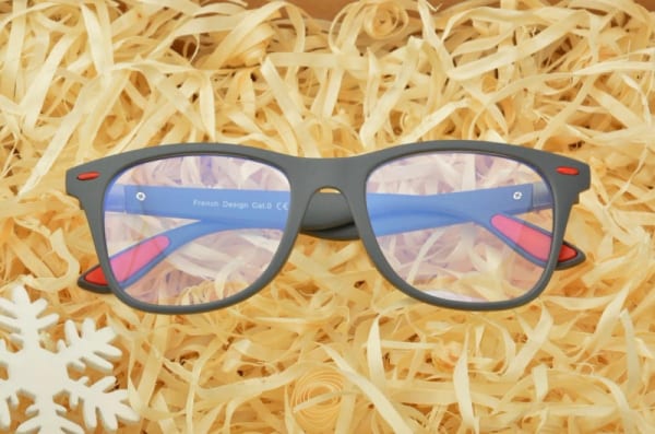 Męskie okulary Nerd z filtrem światła niebieskiego do komputera zerówki POL-BLF-790K