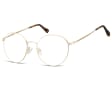 Lenonki okrągłe Okulary oprawki optyczne 915B złote