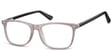 Zerówki klasyczne okulary oprawki Sunoptic CP153D szare, flex