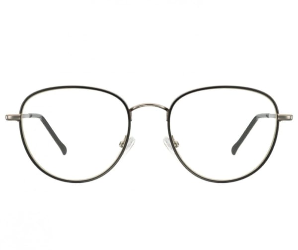 Owalne Okulary oprawki optyczne 918G czarno-grafitowa
