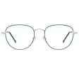 Owalne Okulary oprawki optyczne 918F granatowo-srebrne
