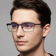 Męskie okulary do komputera BLUE LIGHT zerówki 2553A