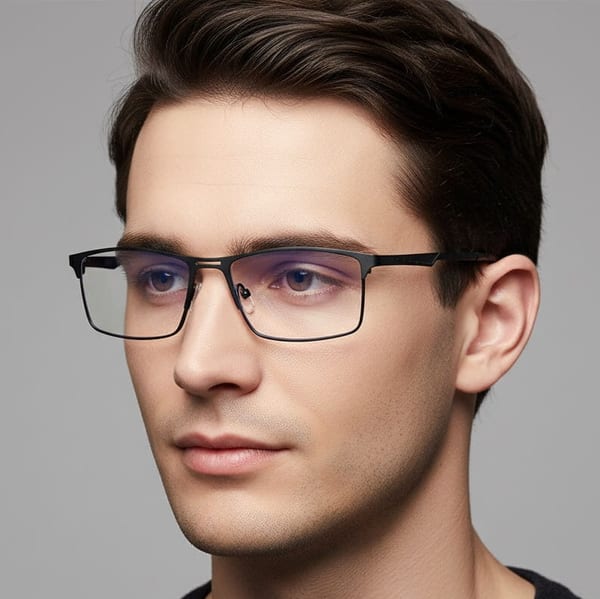 Męskie okulary do komputera BLUE LIGHT zerówki 2553A