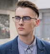 Męskie okulary do komputera BLUE LIGHT zerówki 2553A