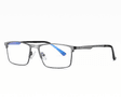 Grafitowe męskie okulary do komputera BLUE LIGHT zerówki rozkręcalne 2553C