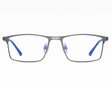 Grafitowe męskie okulary do komputera BLUE LIGHT zerówki rozkręcalne 2553C