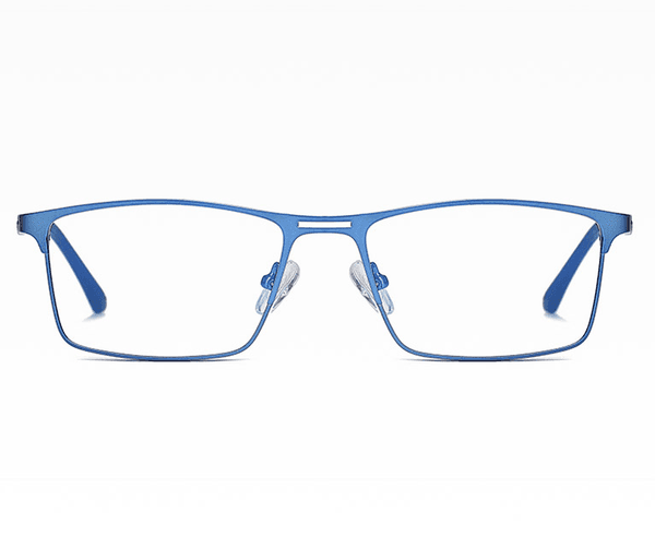 Niebieskie męskie okulary do komputera BLUE LIGHT zerówki 2553D