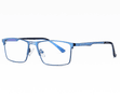 Niebieskie męskie okulary do komputera BLUE LIGHT zerówki 2553D