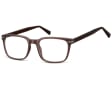 Okulary oprawki korekcyjne Nerdy zerówki Sunoptic CP119D brązowe transparentne