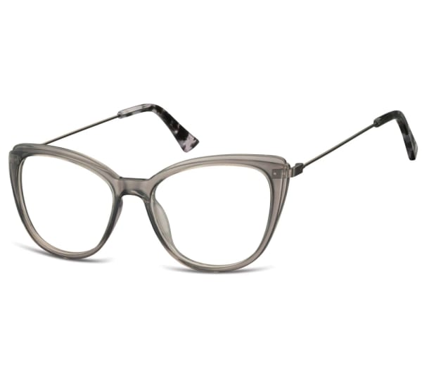 Oprawki korekcyjne okulary Kocie Oczy zerówki damskie CP121A szare