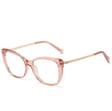Okulary kocie do komputera damskie z filtrem BLUE Light zerówki 2564-3