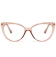 Okulary kocie do komputera damskie z filtrem BLUE Light zerówki 2581-3