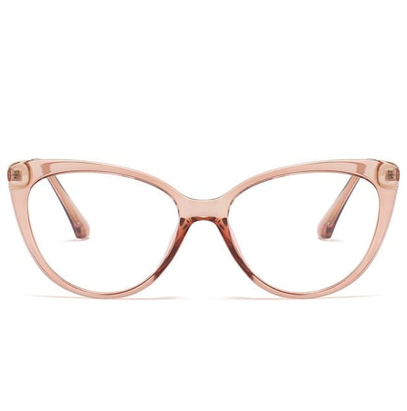 Okulary kocie do komputera damskie z filtrem BLUE Light zerówki 2581-3