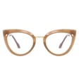 Okulary kocie do komputera damskie z filtrem BLUE Light zerówki 2570-1