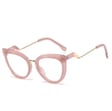 Okulary kocie do komputera damskie z filtrem BLUE Light zerówki 2570-3