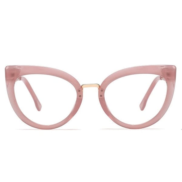 Okulary kocie do komputera damskie z filtrem BLUE Light zerówki 2570-3