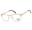 Złote oprawki okulary optyczne korekcyjne Montana MM604D