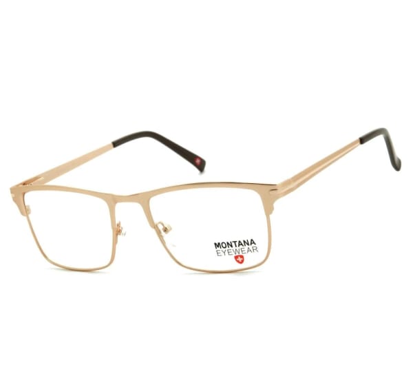 Złote oprawki okulary optyczne korekcyjne Montana MM604D