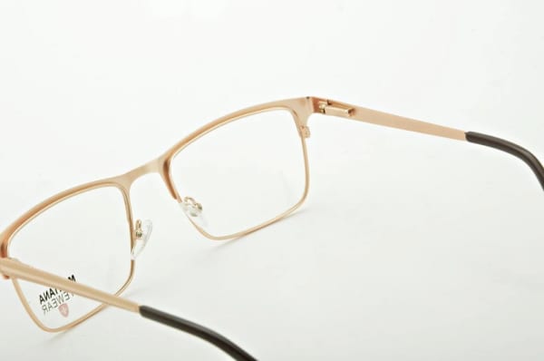 Złote oprawki okulary optyczne korekcyjne Montana MM604D