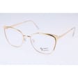 Złote Okulary kocie do komputera damskie z filtrem BLUE Light zerówki 2585-4