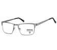 Oprawki korekcyjne okulary optyczne prostokątne Montana flex MM604C grafitowy + srebrny