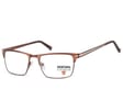 Oprawki korekcyjne okulary optyczne prostokątne Montana flex MM604E brązowy + złoty