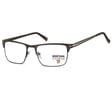 Oprawki korekcyjne okulary optyczne prostokątne Montana flex MM604G czarny + złoty