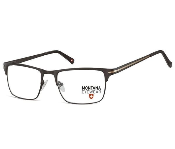 Oprawki korekcyjne okulary optyczne prostokątne Montana flex MM604G czarny + złoty